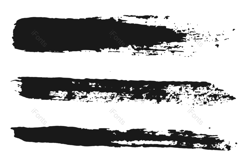 水墨图片,油画笔触元素,墨水PNG,笔触免抠素材